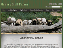 Tablet Screenshot of grassyhillfarms.com